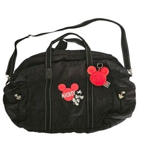 Disney Mickey Mouse Unlimited Vintage 90s Black Duffle Bag
